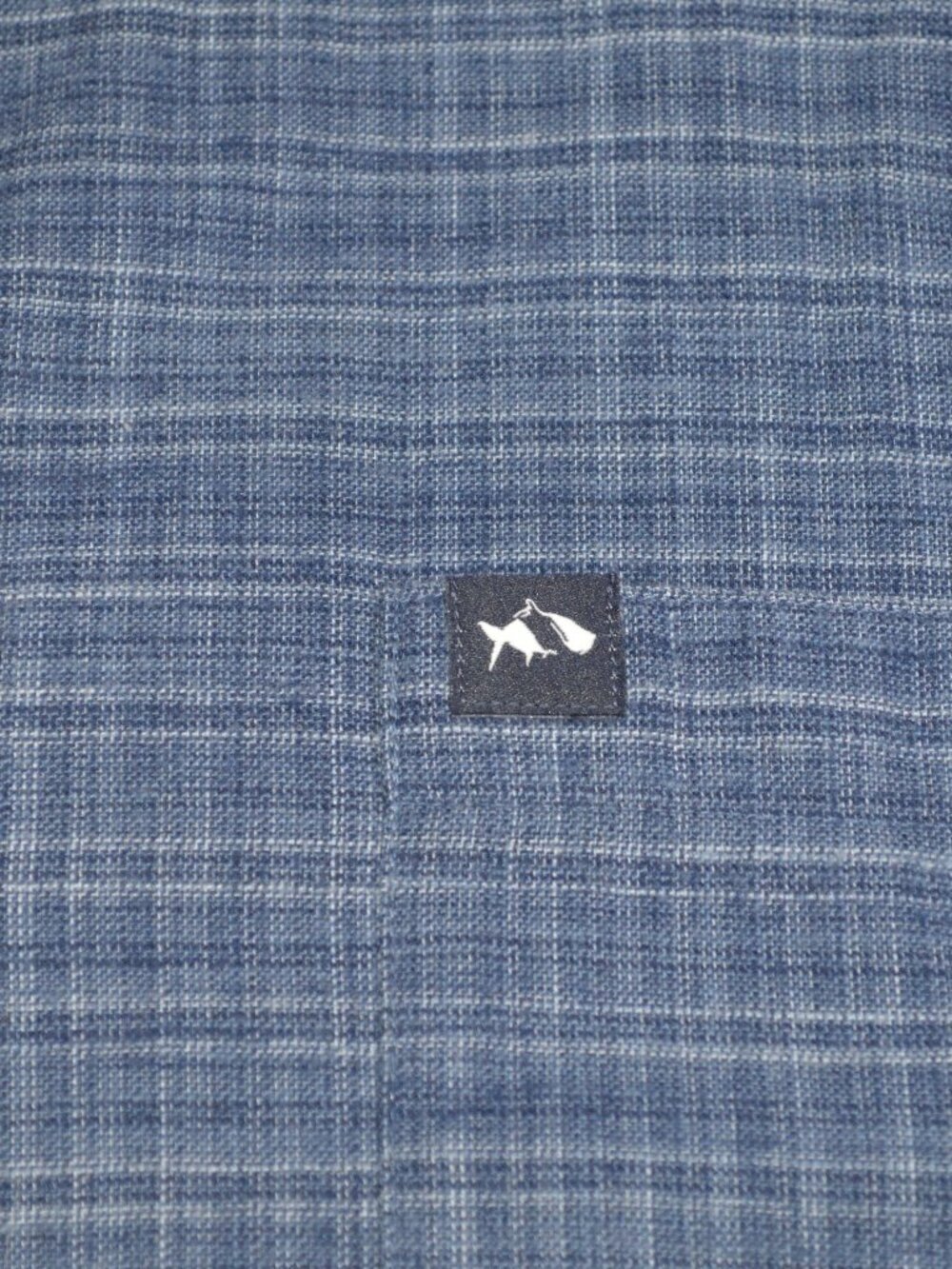 Fish Hippie Rumfront Collection Blue Plaid Hemp Blend Button Up Shirt XXL - Picture 5 of 12